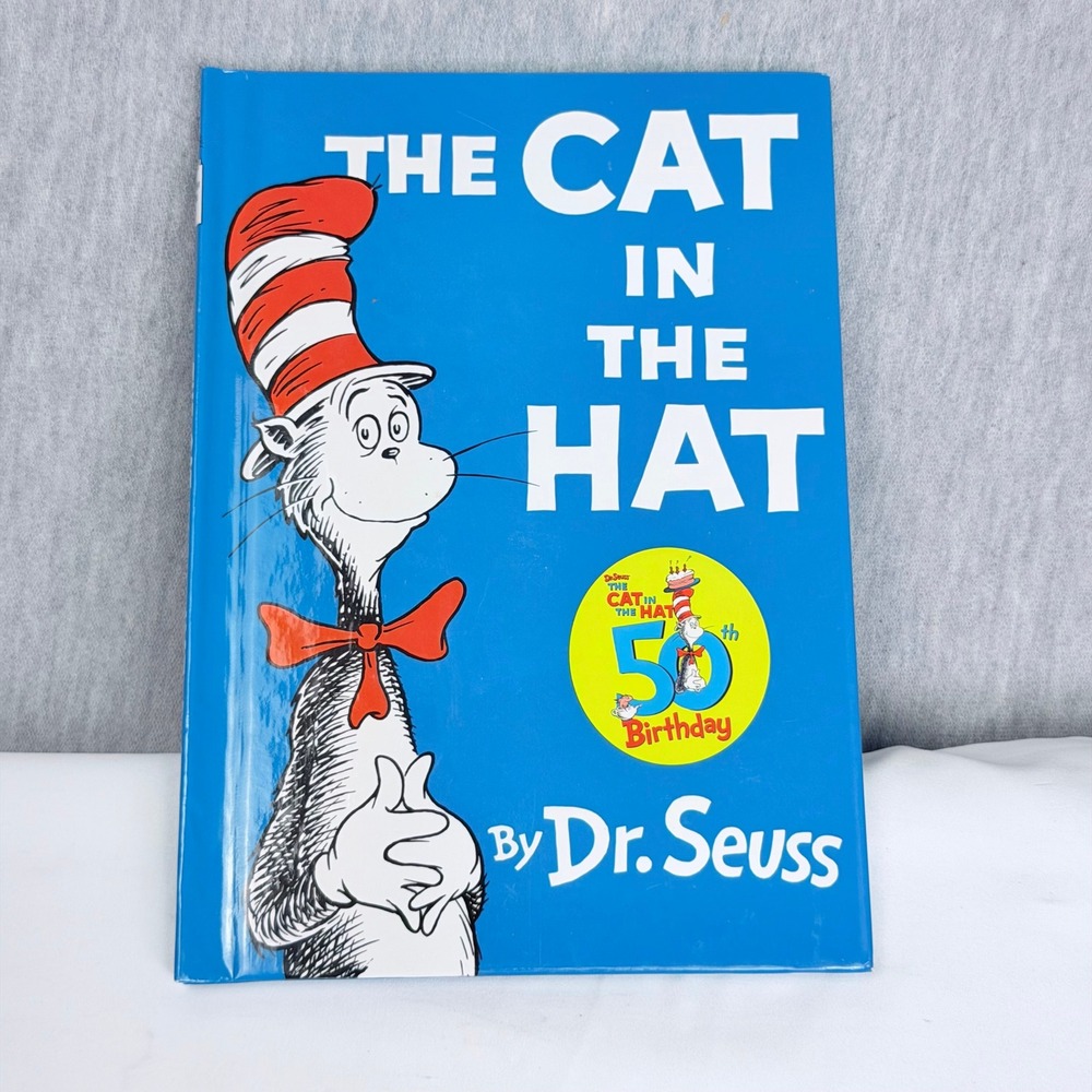 Dr Seuss The Cat in the Hat 50th Birthday Edition Hardcover Beginner Books